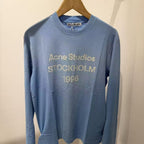 Men's Long Sleeve Shirt with Logo Print and Round Neckline Fashion Glam