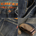 Men's Slim-Fit Jeans with Casual Used-Look Fashion Glam