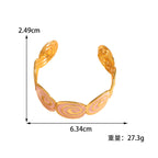 Women's cuff with elegant spiral design Fashion Glam