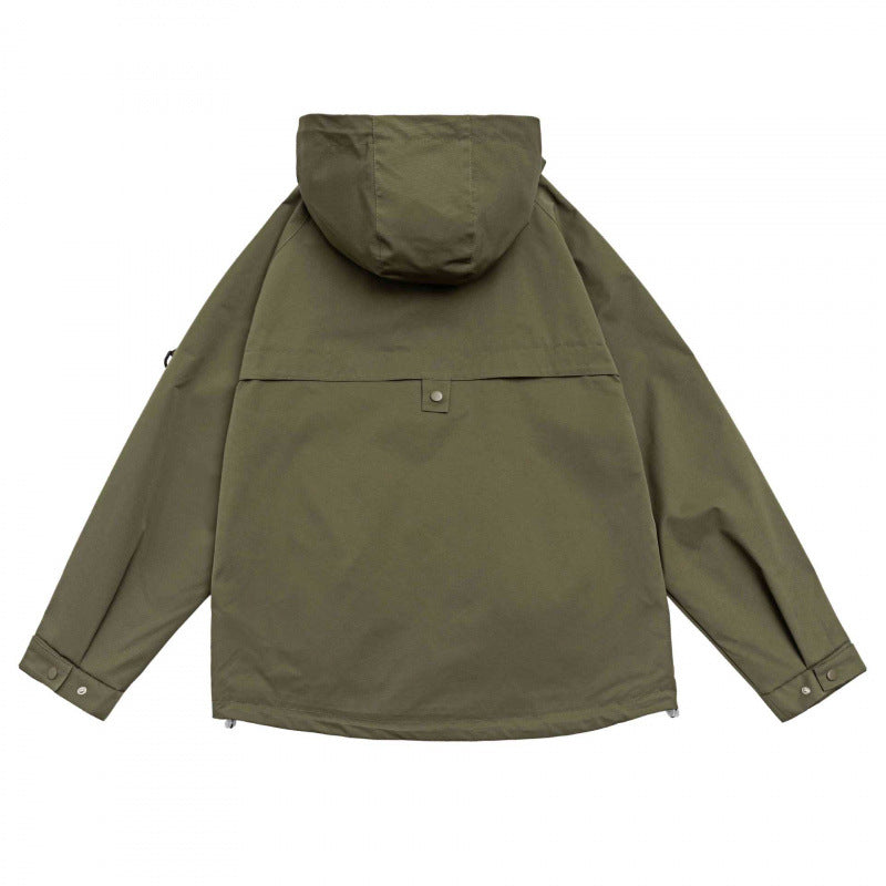 Unisex Oversized Utility Parka with hood, concealed front placket and multifunctional pockets Fashion Glam