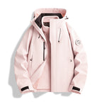 Men's Breathable, Waterproof Softshell Jacket with Fleece Lining and Hood Fashion Glam