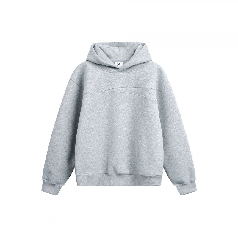 Unisex Oversize Hoodie made of cotton blend with minimalist seam details Fashion Glam
