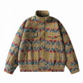 Unisex Boxy Jacquard Wool Bomber Jacket with Stand-Up Collar, Flap Pockets, and Elastic Hem Fashion Glam