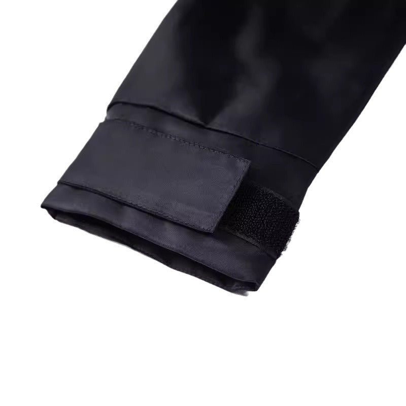 Men's water-repellent utility blouson with stand-up collar, kangaroo and flap pockets Fashion Glam