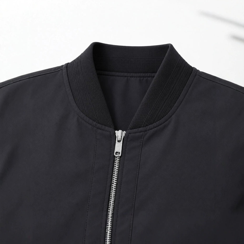 Men's Urban lightweight bomber with full-length zipper and ribbed cuffs Fashion Glam