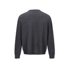 Unisex Boxy Knit Cardigan with Round Neck, Continuous Button Placket and Ribbed Finishes Fashion Glam