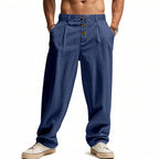 Men's Linen Pants with Breathable & Adjustable Drawstring | Fashion Glam V2