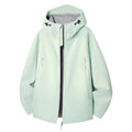 Women's Waterproof Softshell Outdoor Jacket with Minimalist Silhouette and Ventilation Perforation at the Collar Fashion Glam