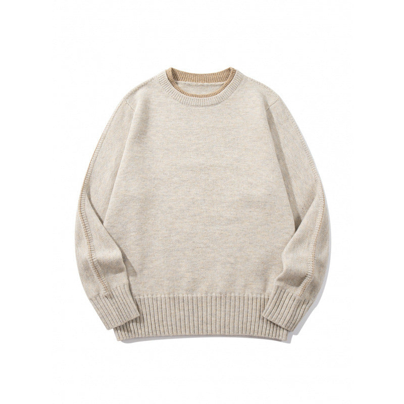 Unisex Soft Mélange Crew Neck Sweater made of Organic Cotton Blend with Boxy Fit and Wide Ribbed Cuffs Fashion Glam