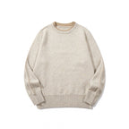 Unisex Soft Mélange Crew Neck Sweater made of Organic Cotton Blend with Boxy Fit and Wide Ribbed Cuffs Fashion Glam