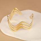 Women's elegant bracelet with artistic floral design Fashion Glam