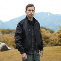 Men's bomber jacket pilot style lightly padded with two-way zipper and arm pocket Fashion Glam