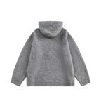 Unisex Oversize Hoodie made of fine knit with half zipper Fashion Glam