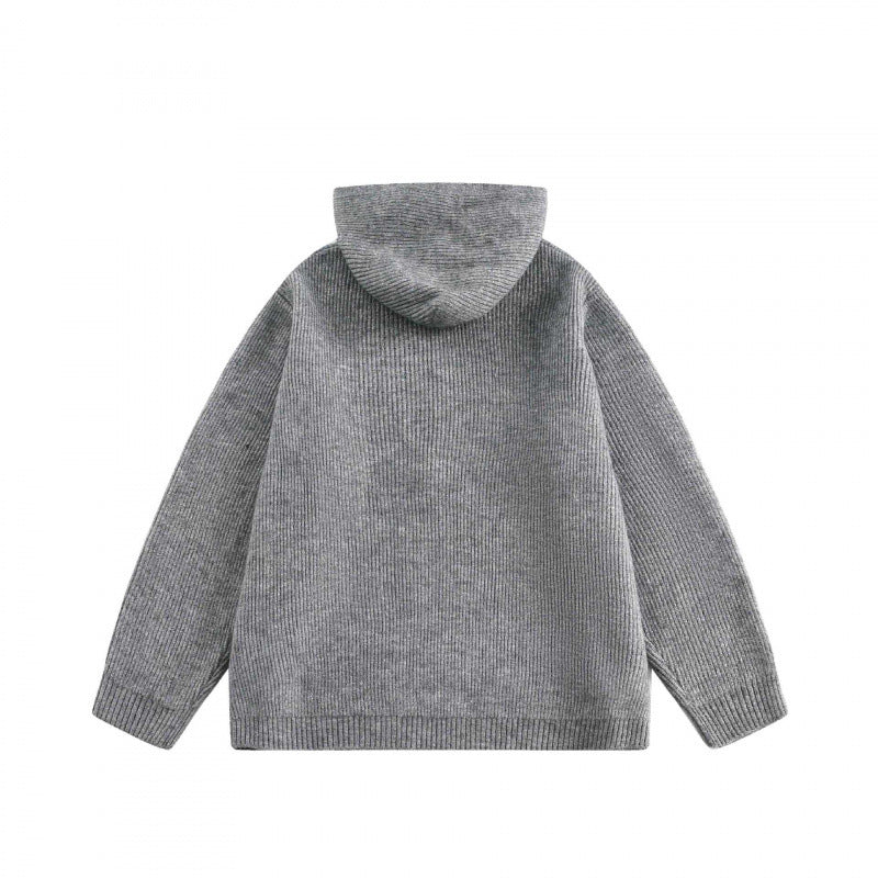 Unisex Oversize Hoodie made of fine knit with half zipper Fashion Glam