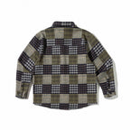 Unisex Checked Overshirt in Boxy Cut made of Brushed Flannel with Patch Chest Pocket Fashion Glam