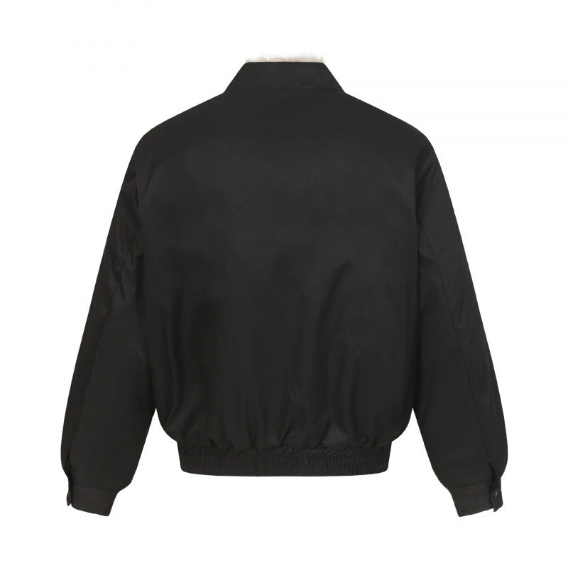 Men's Short Cut Bomber Jacket Fashion Glam