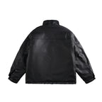 Men's Boxy-padded Utility blazer with high stand-up collar and patch pockets Fashion Glam