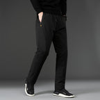 Men's Technical Jogging Pants with High Comfort Waistband, Tapered Cut and Stretch Fabric Fashion Glam