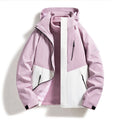 Women's weatherproof softshell ski jacket with fleece lining and hood Fashion Glam