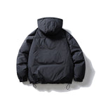 Unisex Padded Hoodie-Anorak with Half Zip, Kangaroo Pocket and Drawstring Fashion Glam