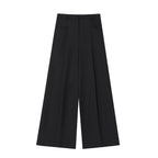 Women's High-Waisted Culotte Pants with Wide Legs, Crease and Stylish Tailoring Look Fashion Glam