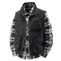 Men's Field Utility Vest with contrasting chest pocket, organizer pouches and sturdy front zipper Fashion Glam