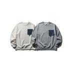 Unisex Oversize Sweatshirt with contrasting chest pocket and D-ring Fashion Glam