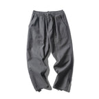 Men's Loose Baggy Cargo Pants with Elastic Waistband Drawstring and Knee Paneling Fashion Glam