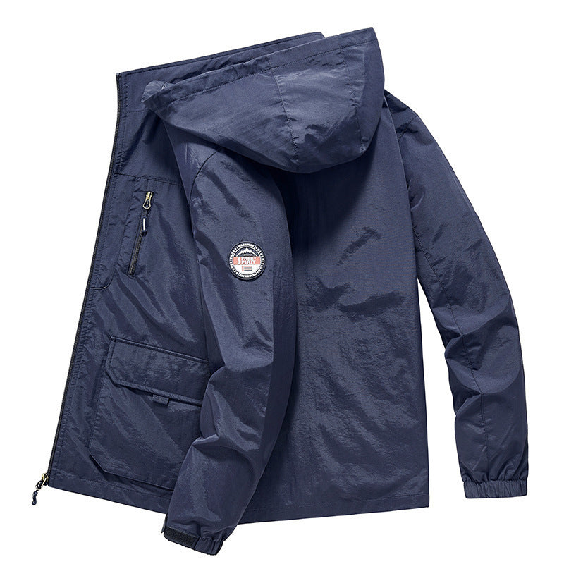 Men's Ultra-Light Hooded Field Jacket with Mesh Lining and Multiple Pockets Fashion Glam