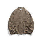 Unisex Oversize cardigan with large flap pockets and waffle texture Fashion Glam