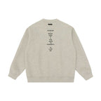 Unisex Oversized Sweatshirt with minimalist chest embroidery and ribbed hem Fashion Glam