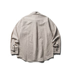 Men's Oversize Check Shirt made of textured cotton blend with chest pockets Fashion Glam
