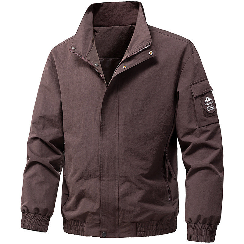 Men's technical hooded softshell jacket with adjustable hood and utility pockets Fashion Glam