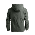 Men's Tactical-Urban Transitional Jacket with Hood, Mesh Lining and Concealed Zipper Pockets Fashion Glam