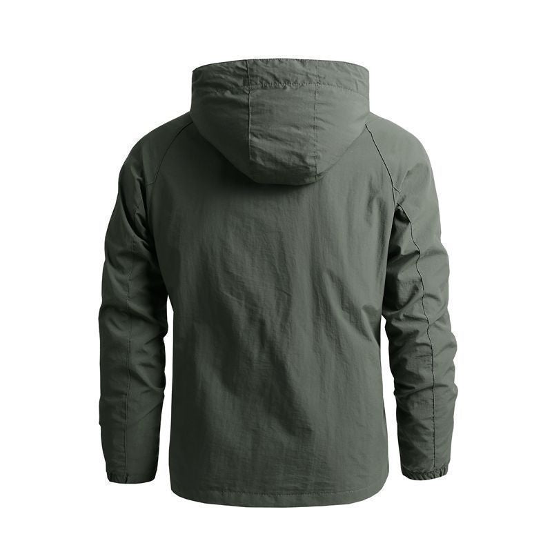 Men's Tactical-Urban Transitional Jacket with Hood, Mesh Lining and Concealed Zipper Pockets Fashion Glam