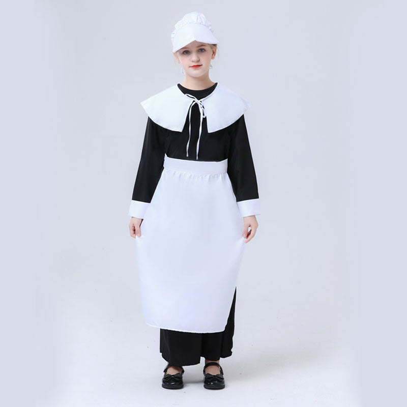 Girl nostalgic maid costume Fashion Glam