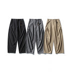 Men's Wide Pleated Culotte Pants with Low Crotch Fashion Glam