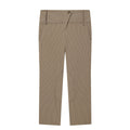 Women's straight-cut high-waisted trousers with knee patches Fashion Glam