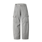 Men's Utility Style Cargo Pants with Flap Pockets and Straight Leg Fashion Glam