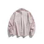 Unisex Oversize lightweight linen blend shirt with chest pocket and loose boxy cut Fashion Glam