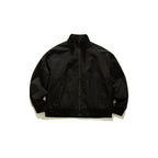 Men's Lightweight Boxy Training Jacket with Stand-Up Collar, Raglan Sleeves and Ribbed Hem Fashion Glam