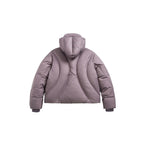 Unisex Short padded puffer jacket with high closing collar, voluminous hood and zippered pockets Fashion Glam