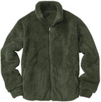 Men's fleece jacket with soft lining and practical pockets Fashion Glam