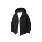 Men's Technical Utility Hooded Jacket with Multiple Flap Pockets and Wind-Resistant Softshell Fashion Glam