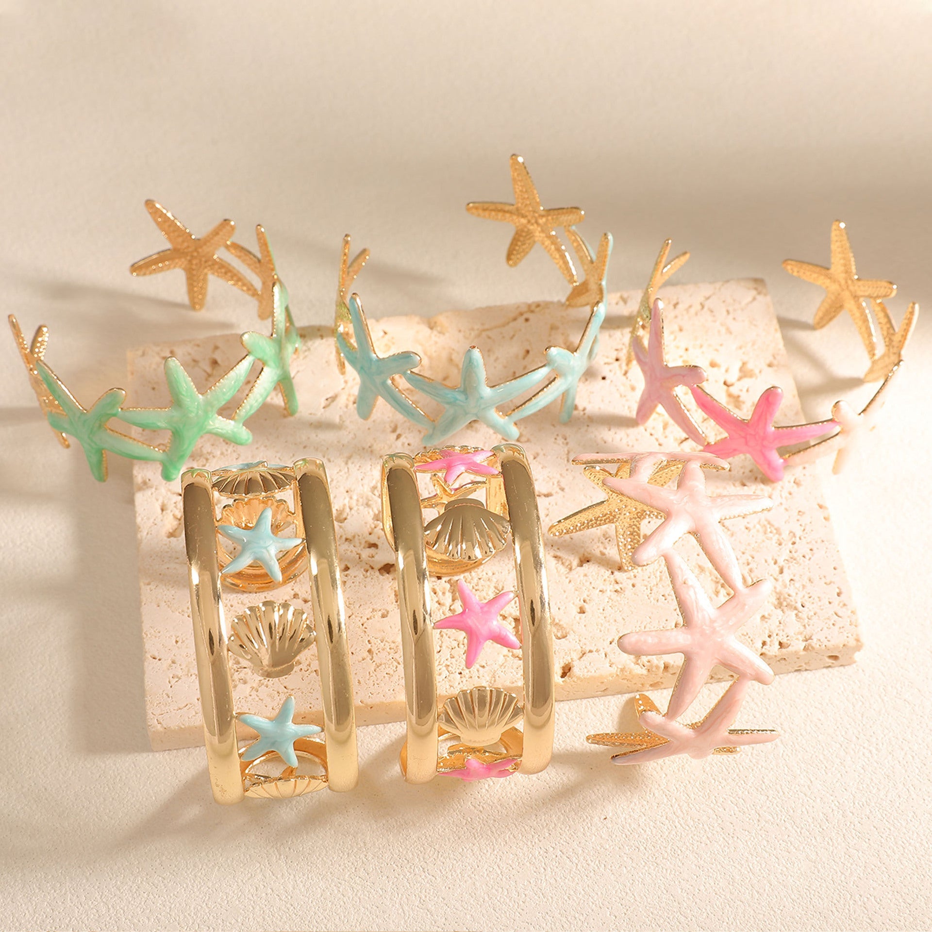 Ladies bracelet with intricate starfish design Fashion Glam