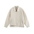 Men's Lightweight Boxy Transitional Jacket with Shirt Collar and Concealed Zipper Fashion Glam