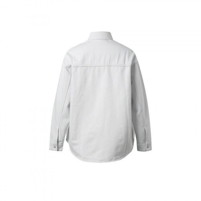 Unisex Oversize Denim Shirt Jacket in Vintage Look Fashion Glam