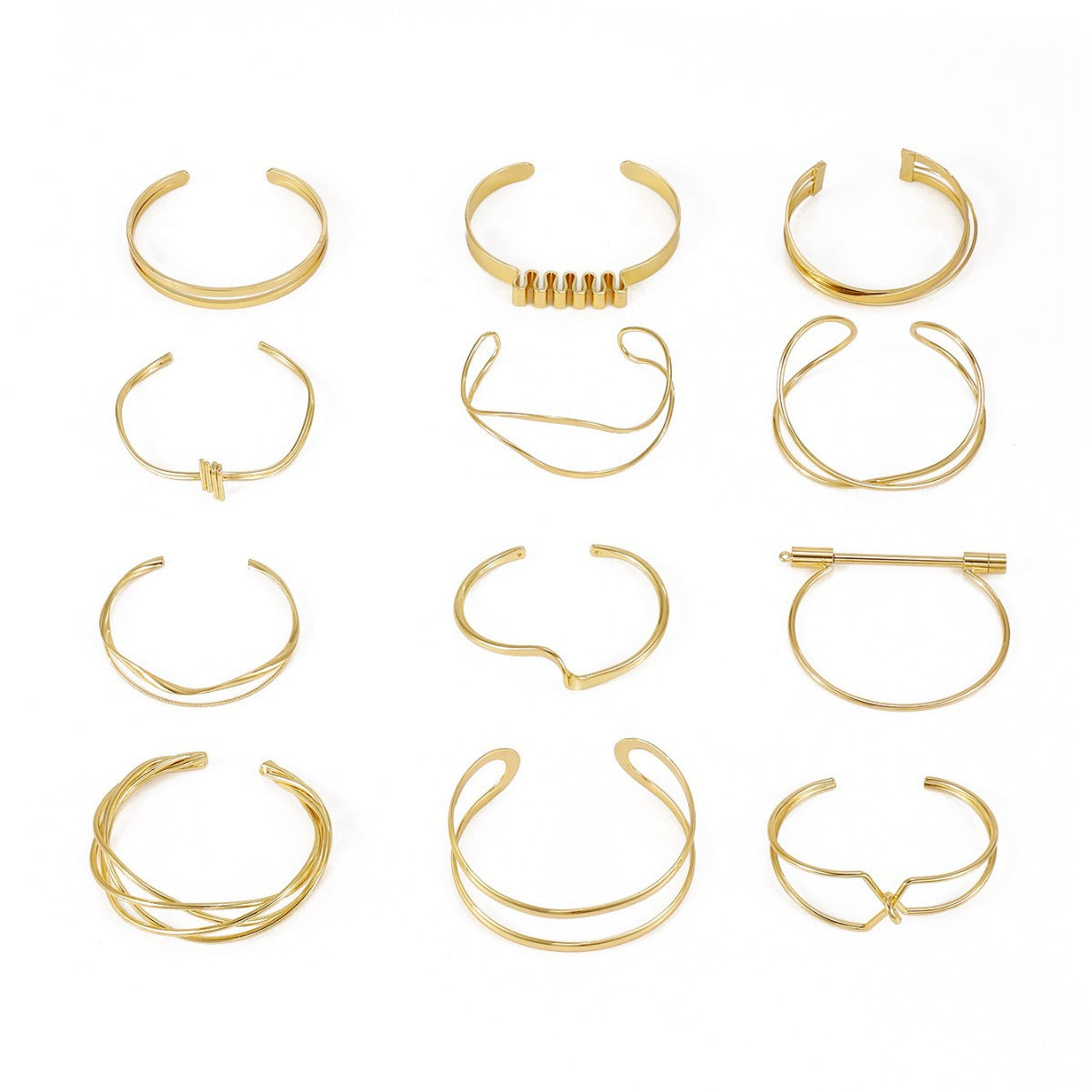 Ladies' bangle with elegant curved design Fashion Glam