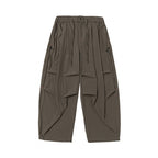 Unisex Loose-fitting technical cargo pants with elastic waistband, drawstring, and zip pockets Fashion Glam