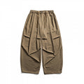 Unisex Wide Harem Pants with Drapes, Elastic Waistband and Drawstring Fashion Glam